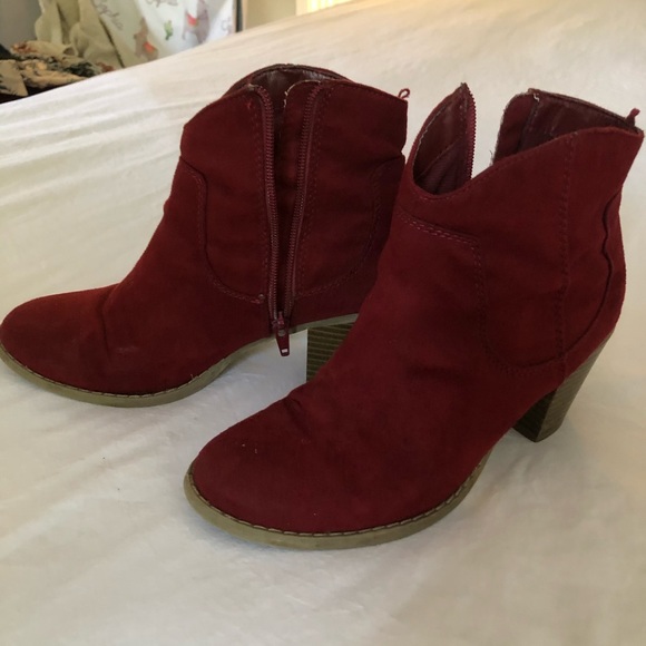 Old Navy Shoes - Red booties